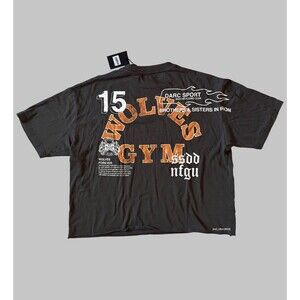 Darc Sport Wolves Gym V2 Premium Raw Hem Box Cut Tee Men’s 2XL NWT